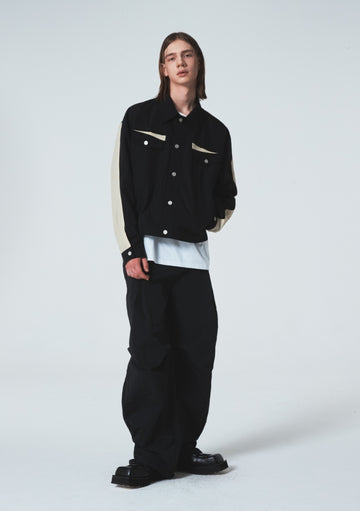 24SS DOUBLE TUCK TAB NYLON PANTS